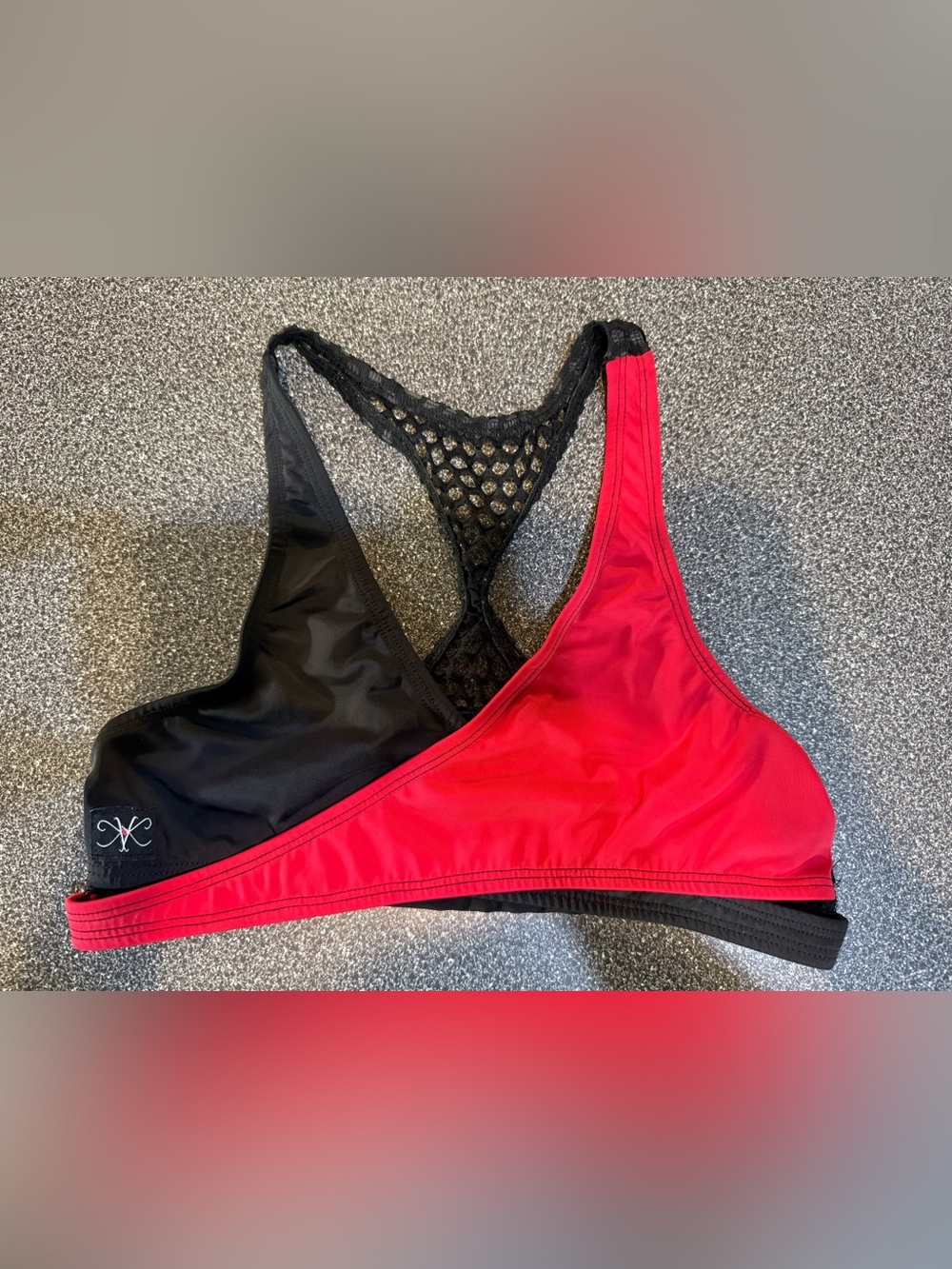 Kandi Kouture Black/Red Bra Top‎ Size Teen Medium